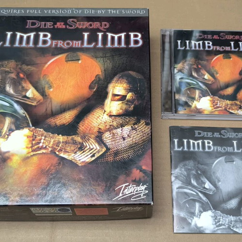Die By The Sword Limb From Limb PC CD-ROM like new, Big Box
