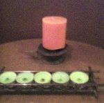 Candlestick and tealight holder like new set