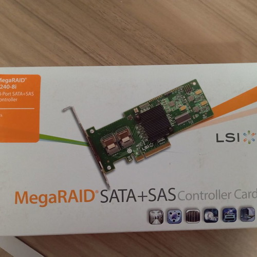 LSI MegaRAID SAS 9240-8i new with SF8087 cables
