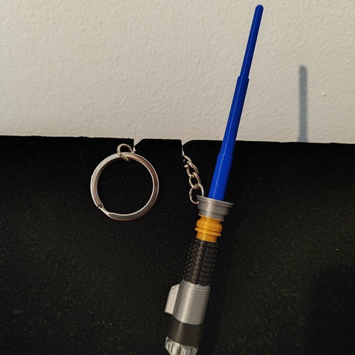 Retractable Lightsaber Keychain new