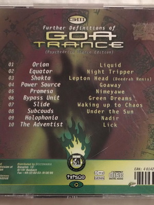 Συλλογή Further Definitions Of Goa Trance CD μεταχειρισμένο, ηλεκτρονική