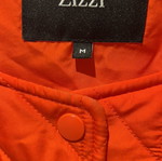 Zizzi long jacket like new, orange quilted, size M