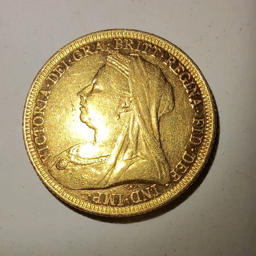 Gold coin 1896 Victoria 22 carats new