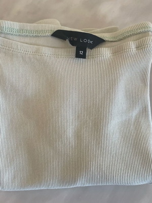 New Look blouse like new, elastic, cotton, green, size M