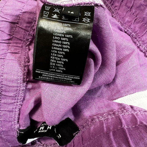 Richmond linen shorts like new, purple, size S