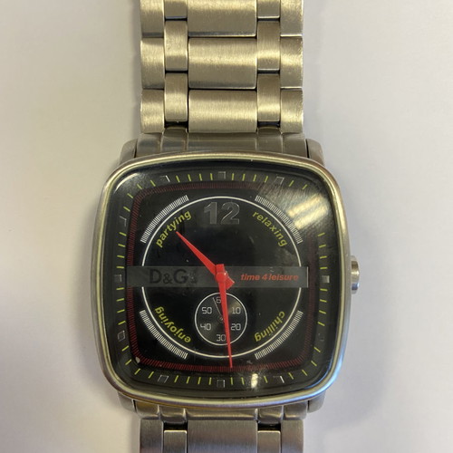Dolce & Gabbana wristwatch used with silver bracelet