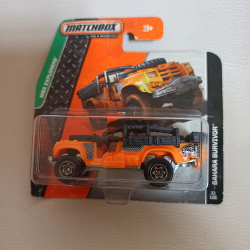 Matchbox Sahara Survivor 2014 new, orange #51
