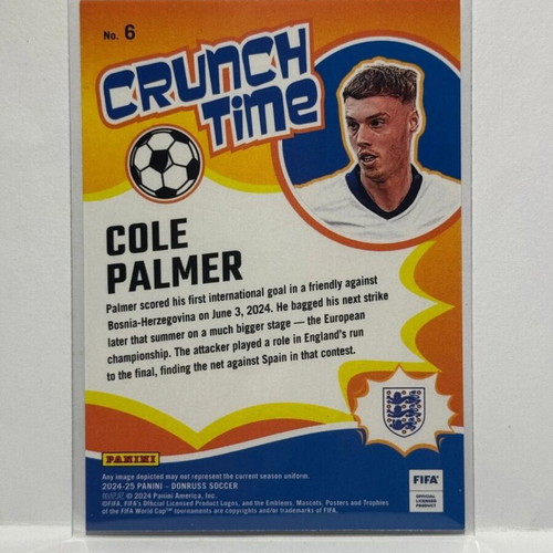 Panini Donruss Cole Palmer #6 Crunch Time 2024-25 card new