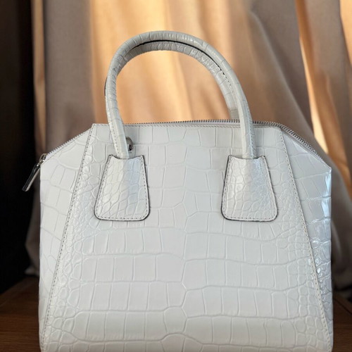 Valentino Bags white leather conv tote bag new