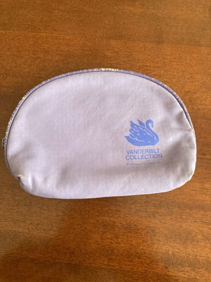 Vanderbilt vintage lilac cosmetic bag used