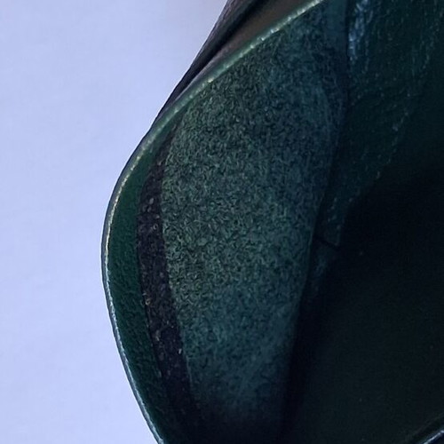 Leather agenda wallet Rolex used, green