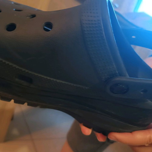Crocs Platform Chunky Black sandals like new, size 39-40