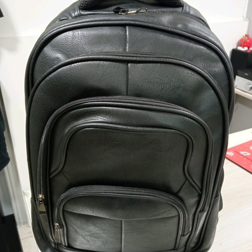 Backpack new synthetic leather black