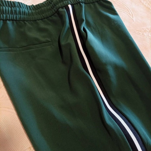 Zara Trafaluc women's jogger pants like new, dark green with side stripes