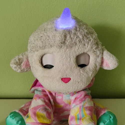 Furreal Plush Lamb Like New with Sounds and Light-Up Horn