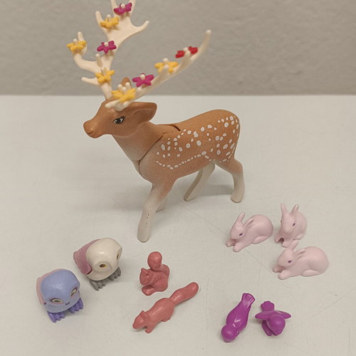 Playmobil Magic Forest Animals like new, pink-purple palette