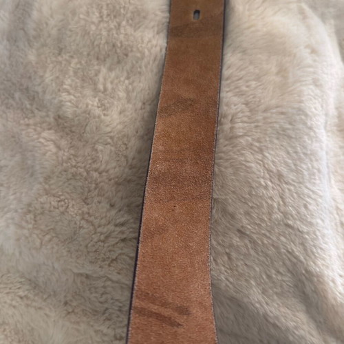Leather belt new brown 1m x 4cm