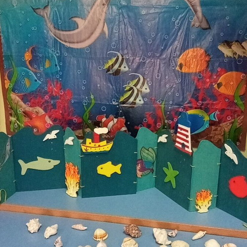 Sea decoration like new, all together