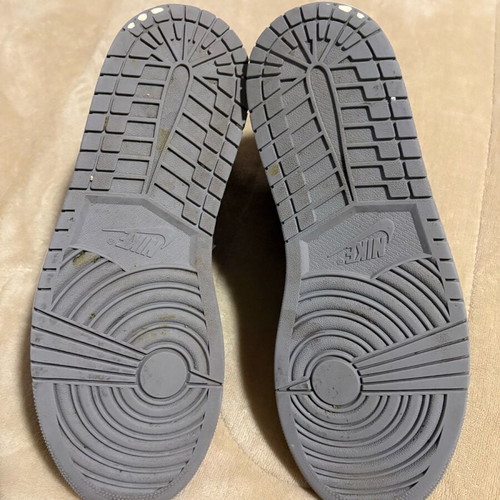 Jordan 1 Mid craft μεταχειρισμένα, μέγεθος 45.5, μαύρο και γκρι