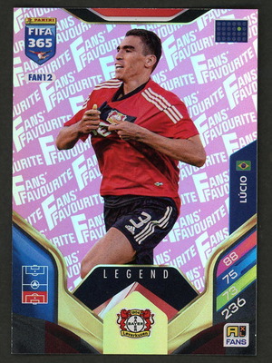 2026 FIFA 365 Adrenalyn XL #FAN12 Lucio Pink pack like new