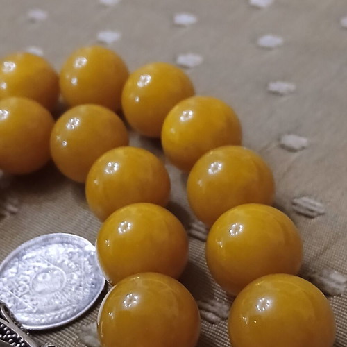 Bakelite Mastic Worry Beads used with vintage metal elements