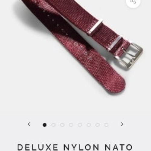 Nato Bulang & Sons 20mm Burgundy Red Nato watch strap