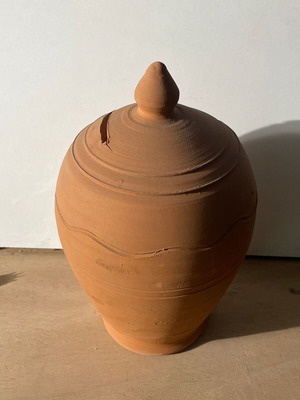 Handmade Clay Piggy Bank 25cm Height No4 New