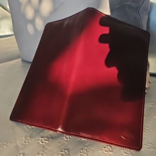 Dimple Travel Wallet folder καινούργιο, καφέ κόκκινο