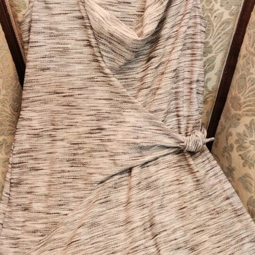 Stefanel elegant lurex knit dress sleeveless, like new, beige and brown