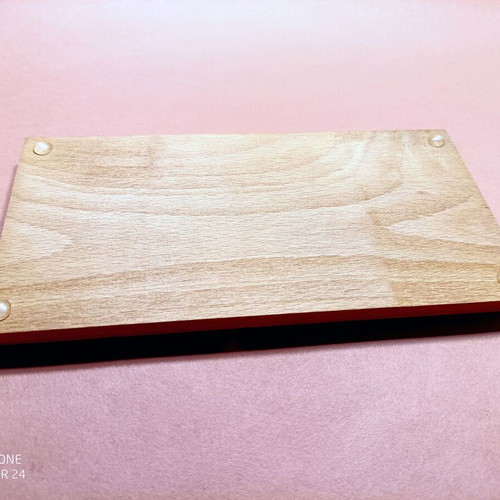 Jaguar XJR plastic model 1/24 new with wooden beech base