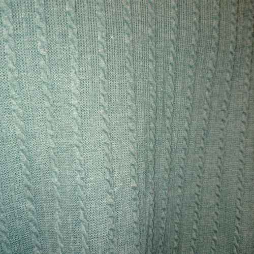 Blouse with embossed pattern size M like new, green petrol