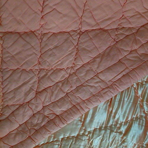 Vintage satin quilt handmade from pure cotton new 160x205cm