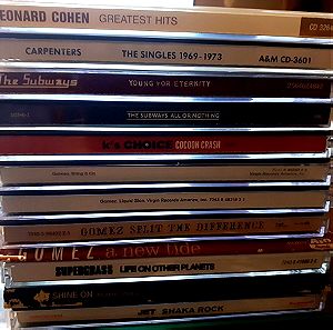Cds μεταχειρισμένα (Leonard Cohen, Carpenters, Subways, Jet, Gomez, K's Choice & Supergrass)