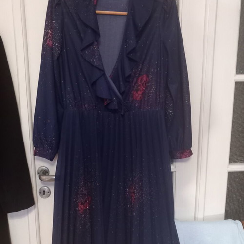 Dress one size like new, blue, with lining