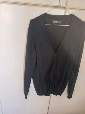 Men's cardigan used, black, size XL