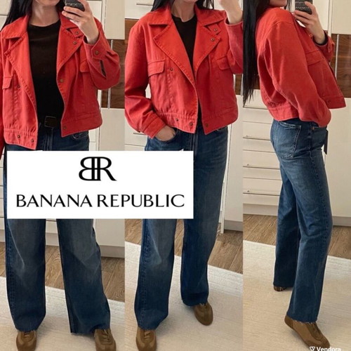 Σακάκι Banana Republic Amelia Aviator κόκκινο σαν καινούργιο, μέγεθος L