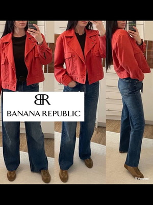 Σακάκι Banana Republic Amelia Aviator κόκκινο σαν καινούργιο, μέγεθος L
