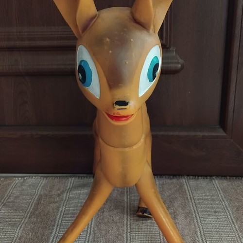 Vintage Bambi Disney figure 55cm used, articulated parts