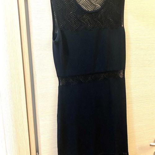 Sweewe black midi dress size L like new