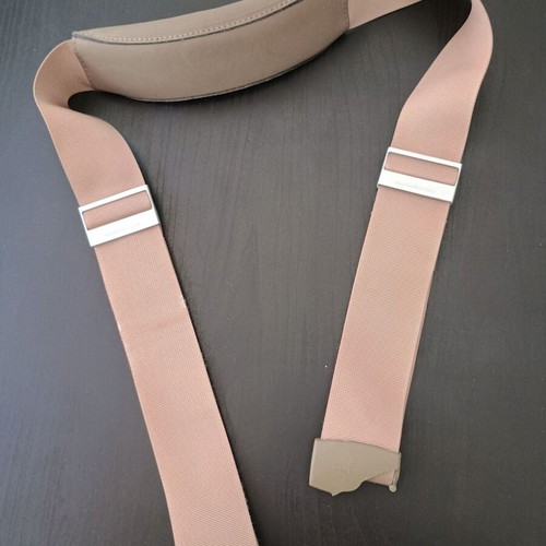 Piquadro professional bag used, beige and gray