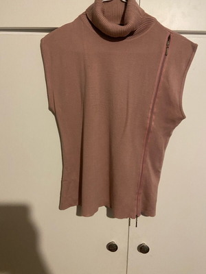 Women's sleeveless blouse winter like new, pink, size M
