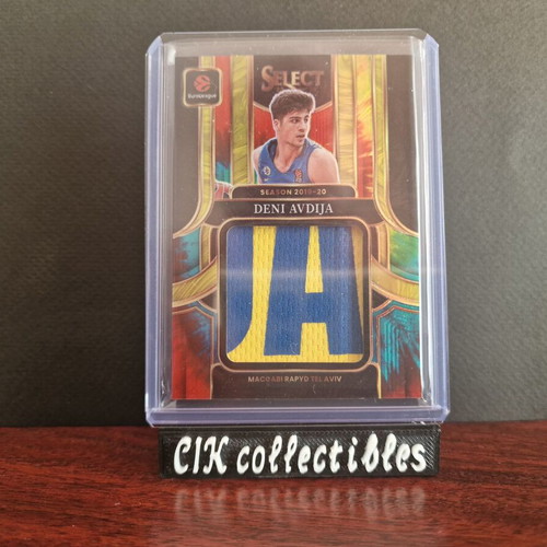 Panini Euroleague Select Maccabi Avdija Jumbo Jersey Patch Tie-Dye