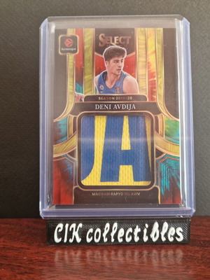 Panini Euroleague Select Maccabi Avdija Jumbo Jersey Patch Tie-Dye