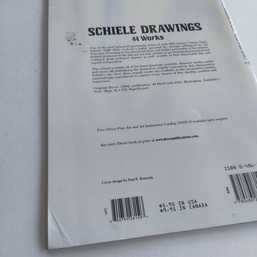 Schiele drawings like new, 44 black and white sketches