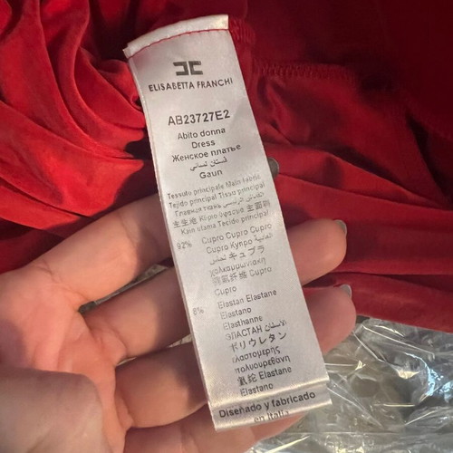 Red Carpet Dress Elisabetta Franchi like new, size 44, red