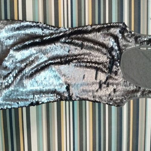 Mini dress Rinascimento like new, grey with sequins