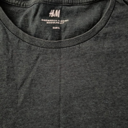 H&M men's T-shirt set, Brooklyn print medium & plain cypress large