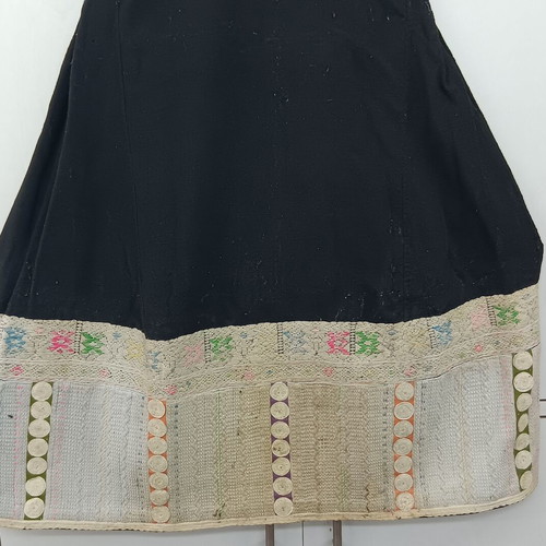 Traditional collectible wool folk art dress used