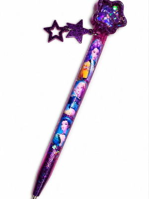 Liquid glitter pen Huntrix handmade from liquid glass resin new