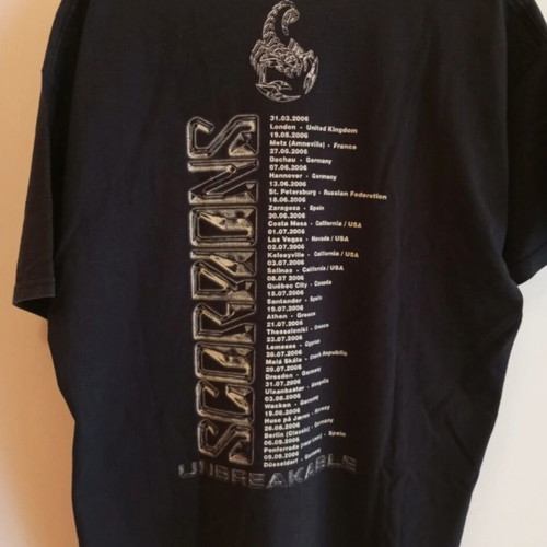 Scorpions Unbreakable T-shirt used, size XL, black
